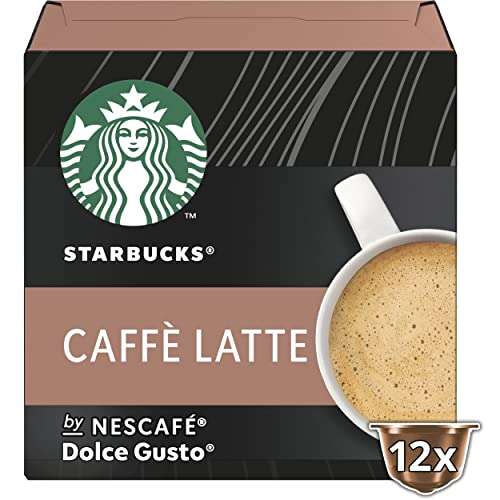 STARBUCKS Caffè Latte de Nescafé Dolce Gusto Cápsulas de Café 6 x 12 (72 Cápsulas) [Caja a 2'95€]
