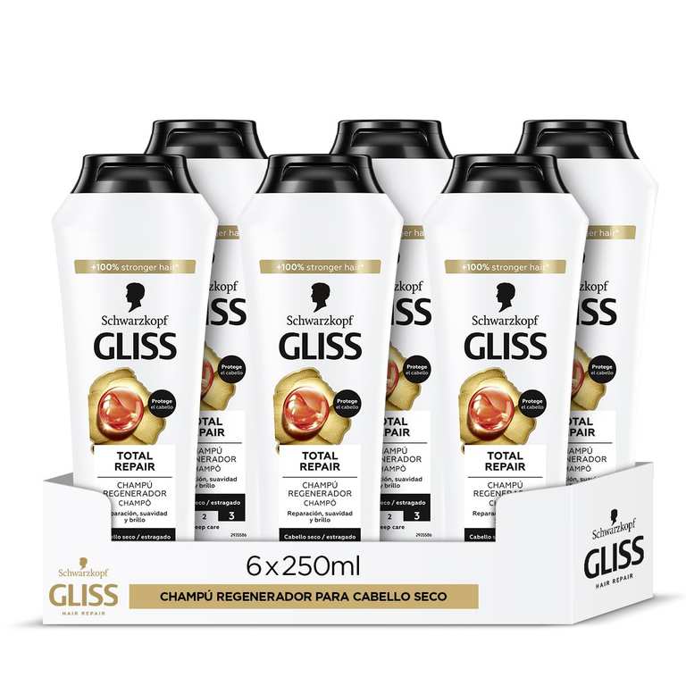 Imagen de 2 x Gliss – Champú reparador, 2,5