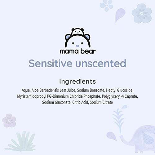 Marca Amazon: Mama Bear Toallitas para bebés sensibles - paquete de 18 (1008 toallitas) (Compra recurrente)