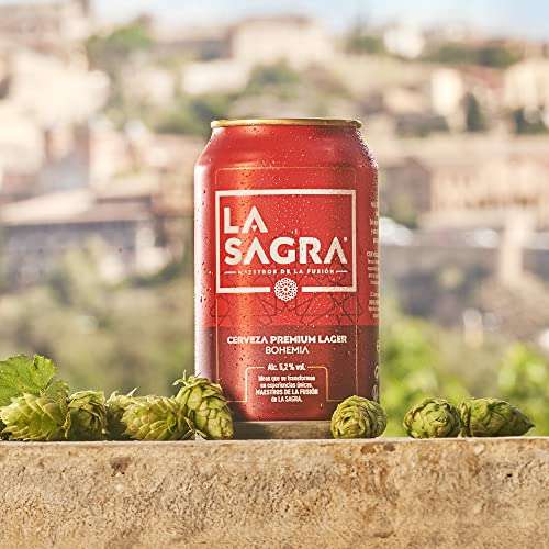 La Sagra Bohemia Cerveza Lager estilo Pilsener -pack 24 latas x 330 ml - Total: 7920 ml (compra recurrente)