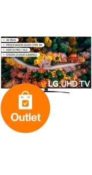 LG televisor 50 Smart TV UP78006LB negro outlet [Sin contrato ni permanencia]