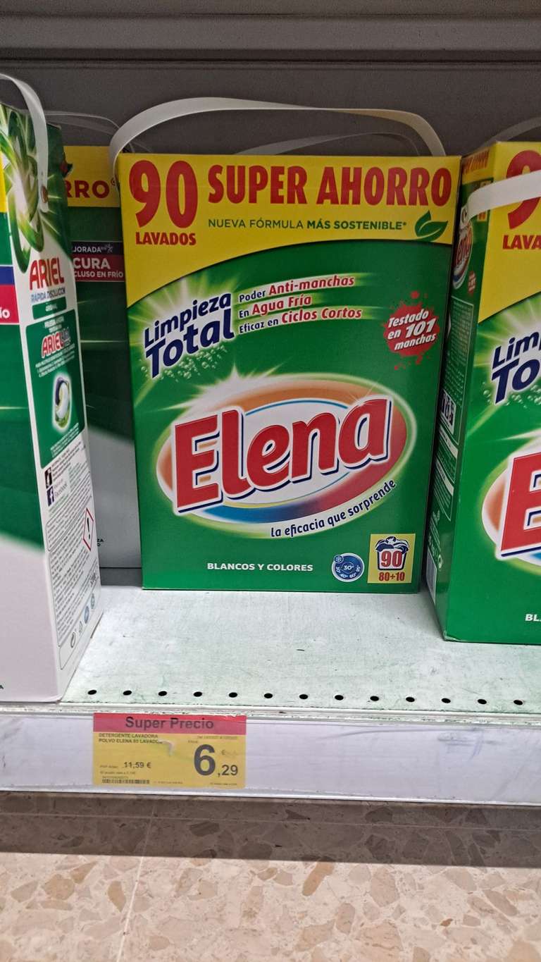Detergente en polvo Elena 90 lavados