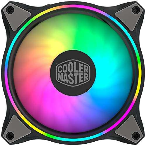 Cooler Master MasterFan MF120 Halo ARGB: Ventilador de Caja y Refrigerador, Doble Anillo Iluminación RGB Direccionable 120mm