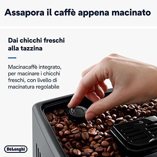 Cafetera superautomática De'Longhi Dinámica Plus WiFi ECAM372.95.TB [Amazon italia]