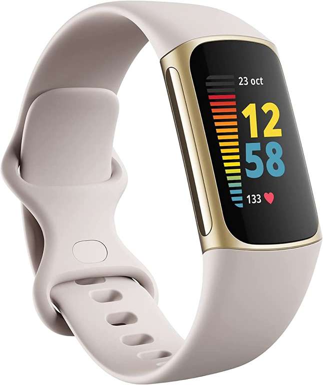 Fitbit Charge 5: Pulsera Avanzada de Actividad, 6 Meses de Servicio Premium, 7 Días de Batería, ECG y Nivel de Recuperación Diario