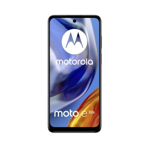 Motorola e32s, 4/64 GB, Octa Core Mediatek G37, Cámara Triple de 16 MP, Android 12. Pantalla 6,5" 90 HzHD+, batería de 5000 mAh, Dual SIM
