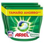 Ariel All-in-One Detergente Lavadora Liquido en Capsulas/Pastillas, 135 Lavados (3x45), Original