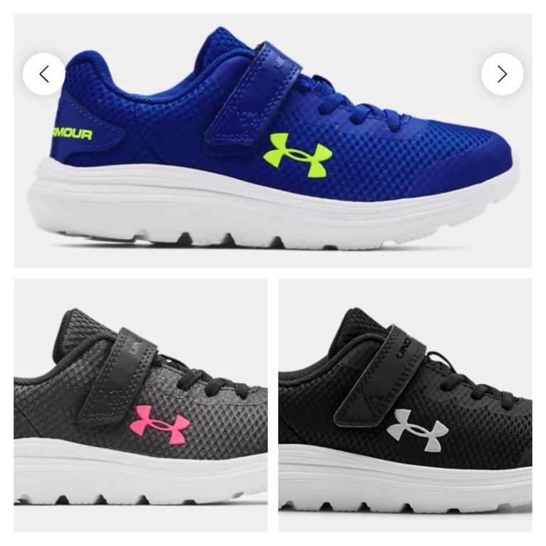 Under Armour Zapatillas de running para niños Surge 2 AC. 3 colores. Envío  gratis a punto de recogida. » Chollometro