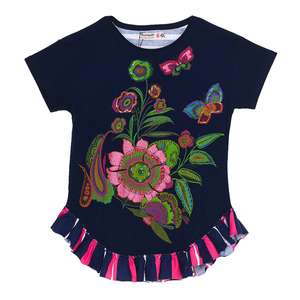 DESIGUAL NEW Camiseta m/corta niña - marino/multicolor