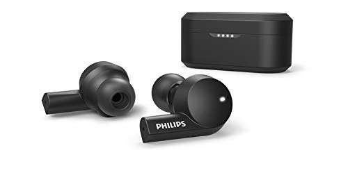 Philips T5505BK/00 Auriculares Intrauditivos Inalámbricos (Reducción de Ruido Activa Híbrida, Micrófonos Duales