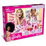 Science4you-Barbie Estudio de Belleza Kit de Manualidades Hace Jabones, Tatuajes Temporales, Colonia Infantil y Mucho Más