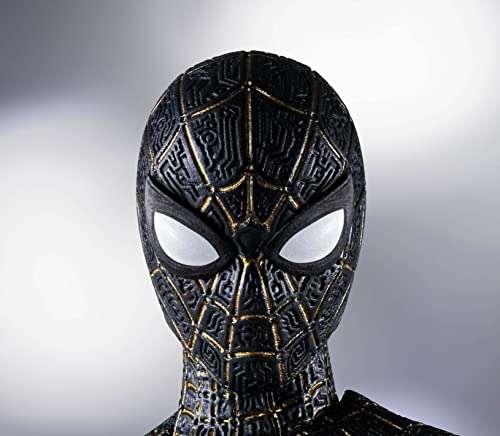 BANDAI Tamashi Nations BAS63007 Spider-Man: Now Way Home - Spider-Man (Black & Gold Suit), Spirits S.H.Figuarts