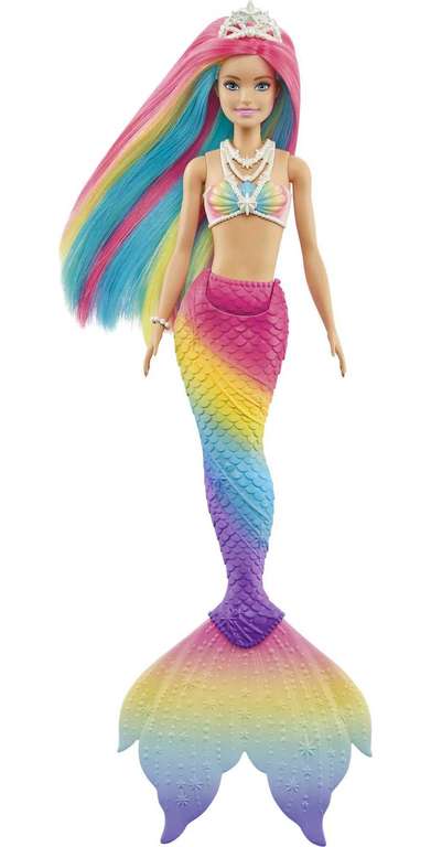 Barbie Muñeca Sirena - Función de Cambio de Color con Agua - Regalo para Niños de 3-7 Años, GTF89