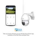 Garza Smart - Cámara de vigilancia exterior 360°, 1080P HD, IP65, Visión Nocturna, Detección de Movimiento, Audio Bidireccional, Wifi, App