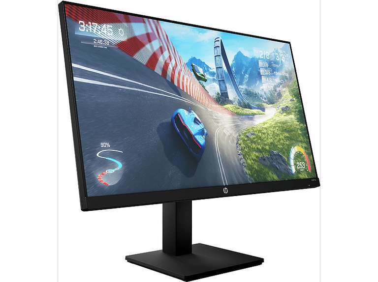 Monitor gaming - HP X27q, 27" QHD, 1 ms, 165 Hz, 1 HDMI 2.0, 1 entrada DisplayPort 1.4, Negro, 2V7U5AA