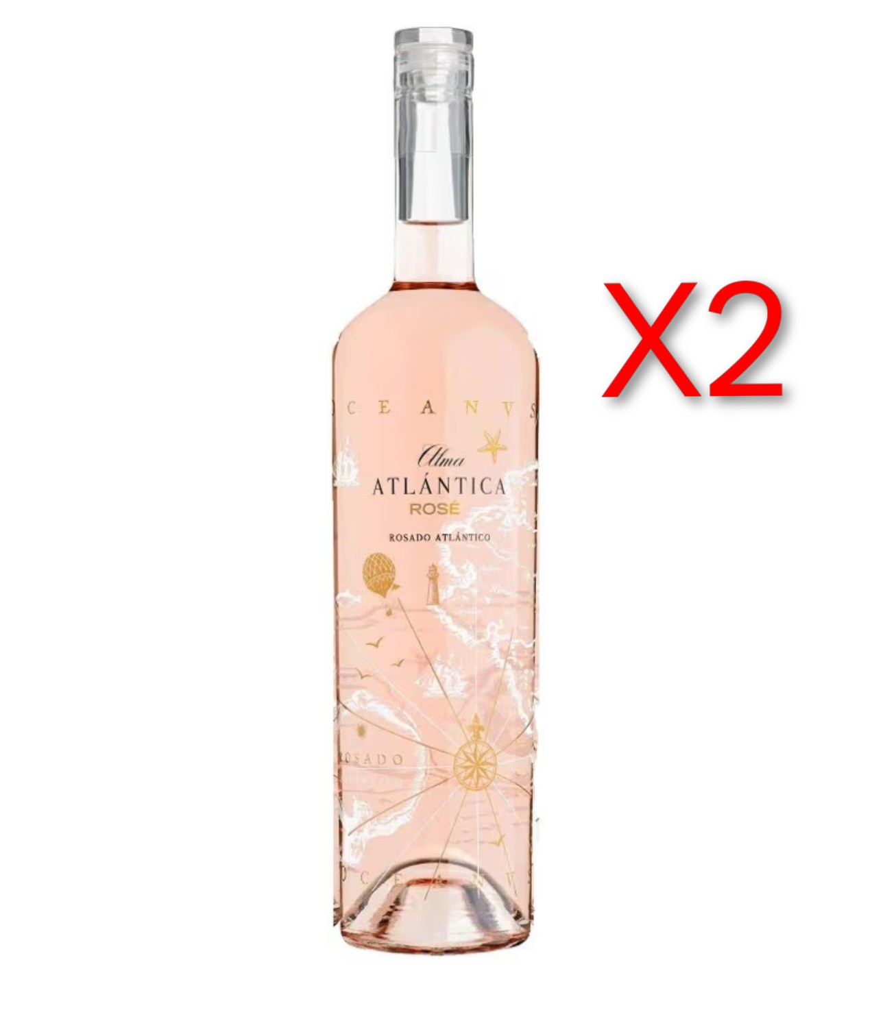 X2. Alma Atlántica Rosé Alma Atlántica Rosé, Vino Rosado - 750 ml