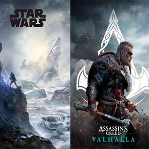 Posters desde 1€: Star Wars Jedi Fallen Order, Assassin's Creed Valhalla, World Of Warcraft, Legend Of Zelda