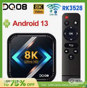 DQ08 RK3528 Smart TV Box Android 13 Quad Core Cortex A53