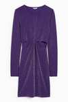 CLOCKHOUSE - vestido con nodo - brillante en negro (talla L, XL) o violeta (tallas (M, L, XL).