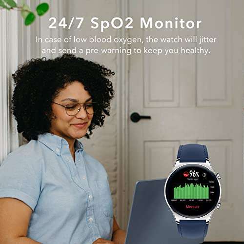 HONOR Watch GS 3 - 46mm, 5 ATM Impermeable, con GPS, Estrés Frecuencia Cardíaca, Pantalla 1,43" AMOLED 326PPI, 100+ Modos(ES, Negro)