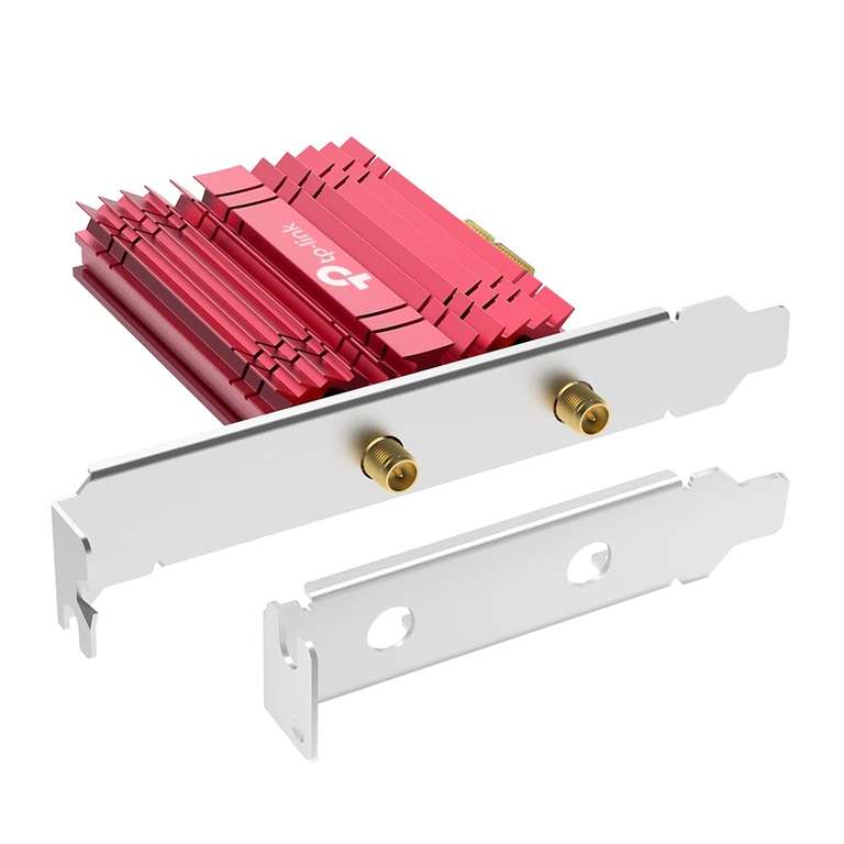 TP-Link Archer TXE75E - Tarjeta de Red PCLe, Adaptador Wi-Fi 6E AXE5400, Tri-Banda, Bluetooth 5.2 PCIe, Antena Multidireccionales