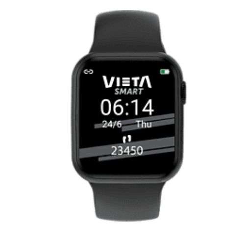 Smartwatch - Vieta Pro Beat 4, Bluetooth, Resistente al agua, IP67, Autonomía 3 días, Negro