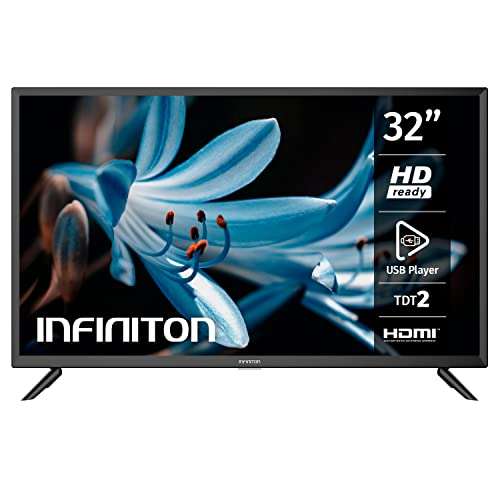 INFINITON Television LED INTV-32N310-32" HD Ready - 300Hz, Modo Hotel, USB y Hdmi, Clase F