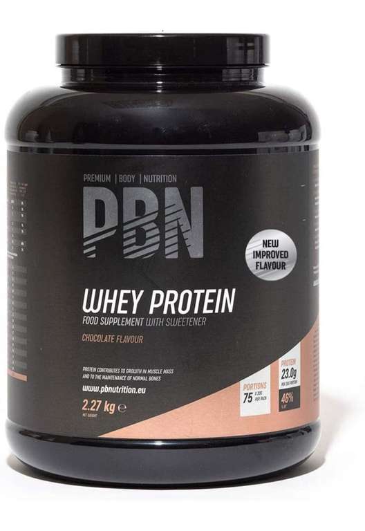 PBN Premium Body Nutrition - Proteína de suero de leche en polvo, 2.27 kg (compra recurrente sino 26)