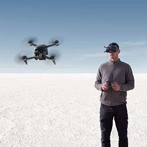 DJI FPV Combo Care Refresh Auto-activated- Drone, Quadcopter, OcuSync 3.0 HD Transmisión, 4k, Súper Gran Angular de 150°, Con Care Refresh