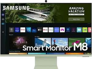 Monitor - Samsung Smart Monitor LS32BM80GUUXEN M8 , 32 ", UHD 4K, 4ms, 60 Hz, VERDE