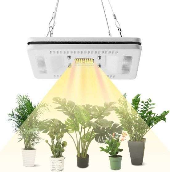 Lámpara de Planta LED de Espectro Completo Similar al Sol de 50W - Resistente al Agua, Ahorro de Energía y Silenciosa