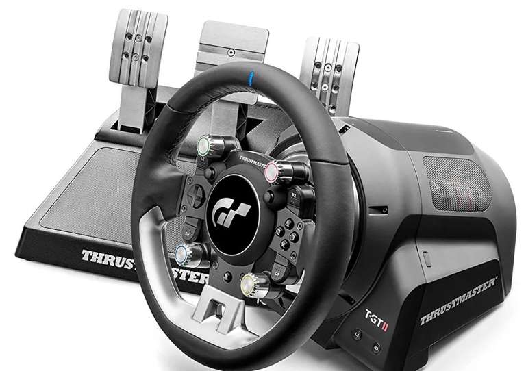 Thrustmaster T-GT II - Volante Force Feedback para PS5 / PS4 / PC - Licencia Oficial PlayStation 5 y Gran Turismo