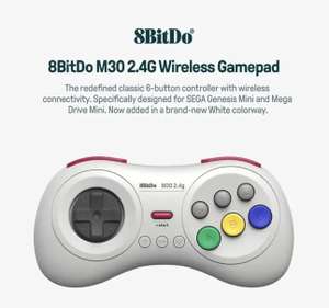 8bitdo-mando M30 2,4G para Sega Genesis Mini y Mega Drive, miniconsola de juegos, accesorios