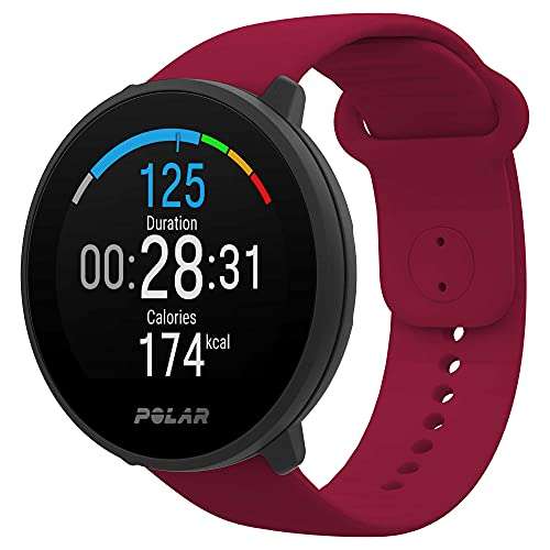 Reloj deportivo - Polar Unite, 130 - 210 mm, 1.22", Bluetooth LE, GPS, Sensores de frecuencia cardíaca