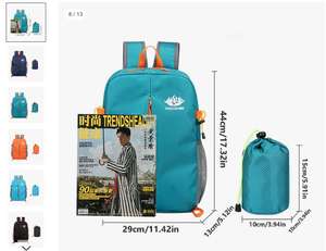 Mini mochila de viaje impermeable para hombre y mujer, bolsa de nailon, ligera, plegable.