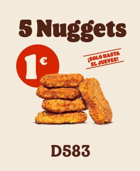 5 Nuggets por 1€