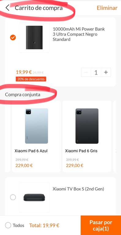 Xiaomi Pad 6 [6Gb 128Gb] + Powerbank (172€ con Mi Points)