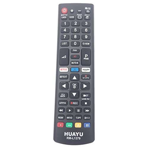 Mando a distancia compatible para televisor LG Smart LED TV con botones 3D/Amazon/Netflix APP - AKB75095307, AKB75095303
