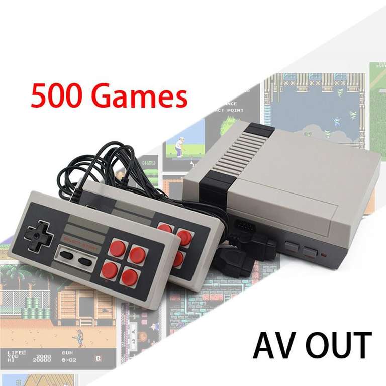 2022-NEW]Retro Handheld 4 Keys Games Console Built-in 500 Classic Games for NES EU