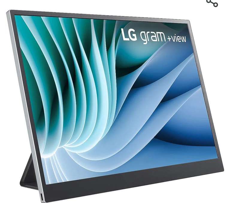 LG Electronics 16MR70, Monitor portátil de 16 Pulgadas + Vista gram con USB Type-C, DCI-P3 99% (Tipo), aplicación Switch