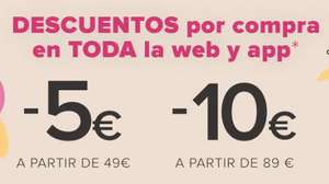 Druni, Descuentos de -5€ y -10€ en la Web y App