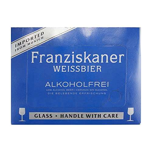 Franziskaner Alcoholfrei, Cerveza Sin Alcohol - Pack de 12 botellas x 50 cl - 0,5% Volumen de Alcohol