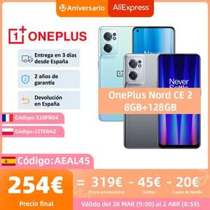 Oneplus Nord CE 2 8/128Gb desde España