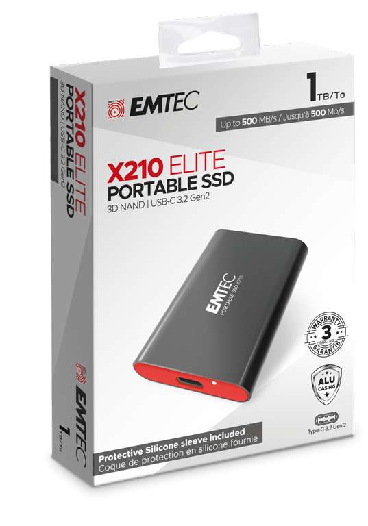 Disco Duro Portátil SSD Emtec X210 1TB