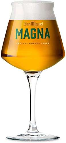San Miguel Magna - Cerveza Dorada Lager, Pack de 24 Botellas x 25 cl - 5,7% de Volumen de Alcohol