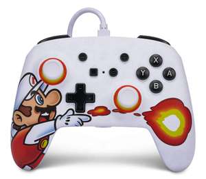 Mando con cable mejorado PowerA para Nintendo Switch - Fireball Mario