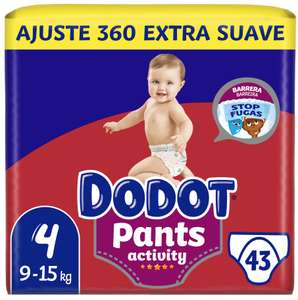 Dodot Pants Activity Extra Jumbo Pack Tallas 4, 5 y 6 - 35 a 43 Pañales [9,29€ NUEVO USUARIO]
