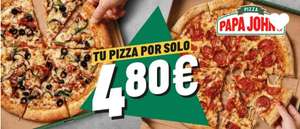 Pizzas medianas en Papa John's a 4,80€