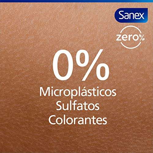 4x Sanex Zero% Hidratante Gel de Ducha Hidratante 600ml