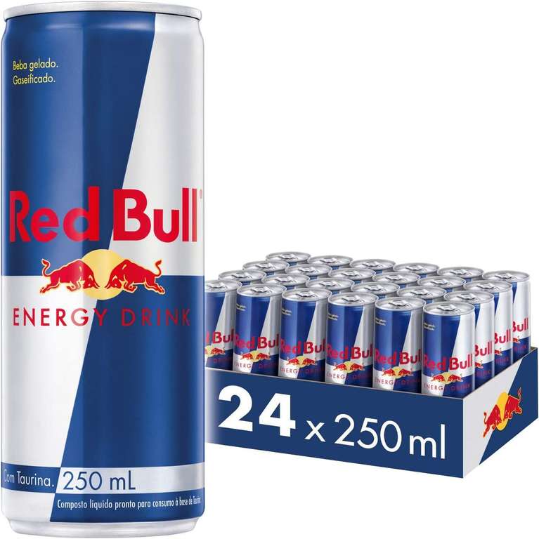 Red Bull Bebida Energética, Regular - 24 latas de 250 ml